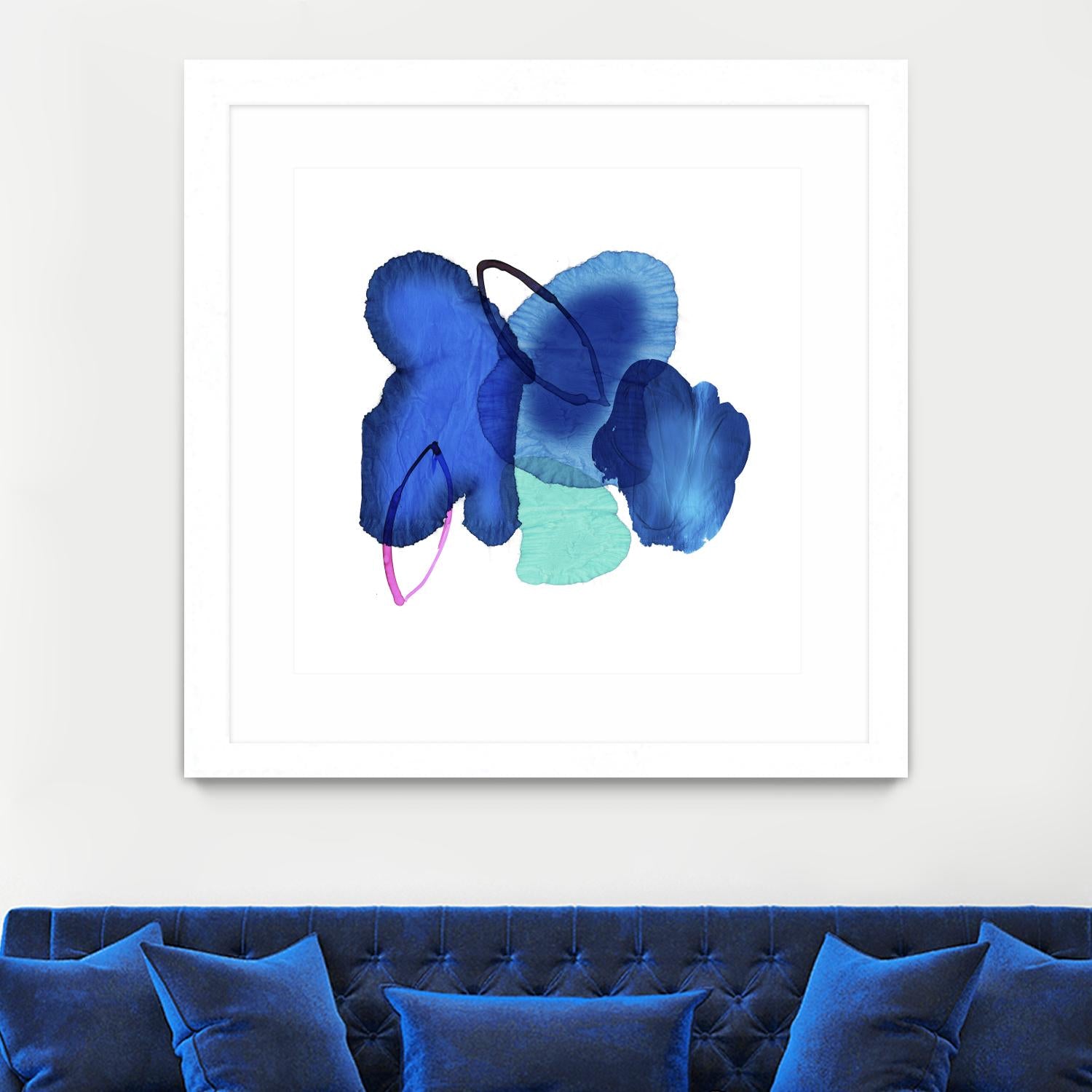 Inksplash by PI Studio on GIANT ART - blue abstract