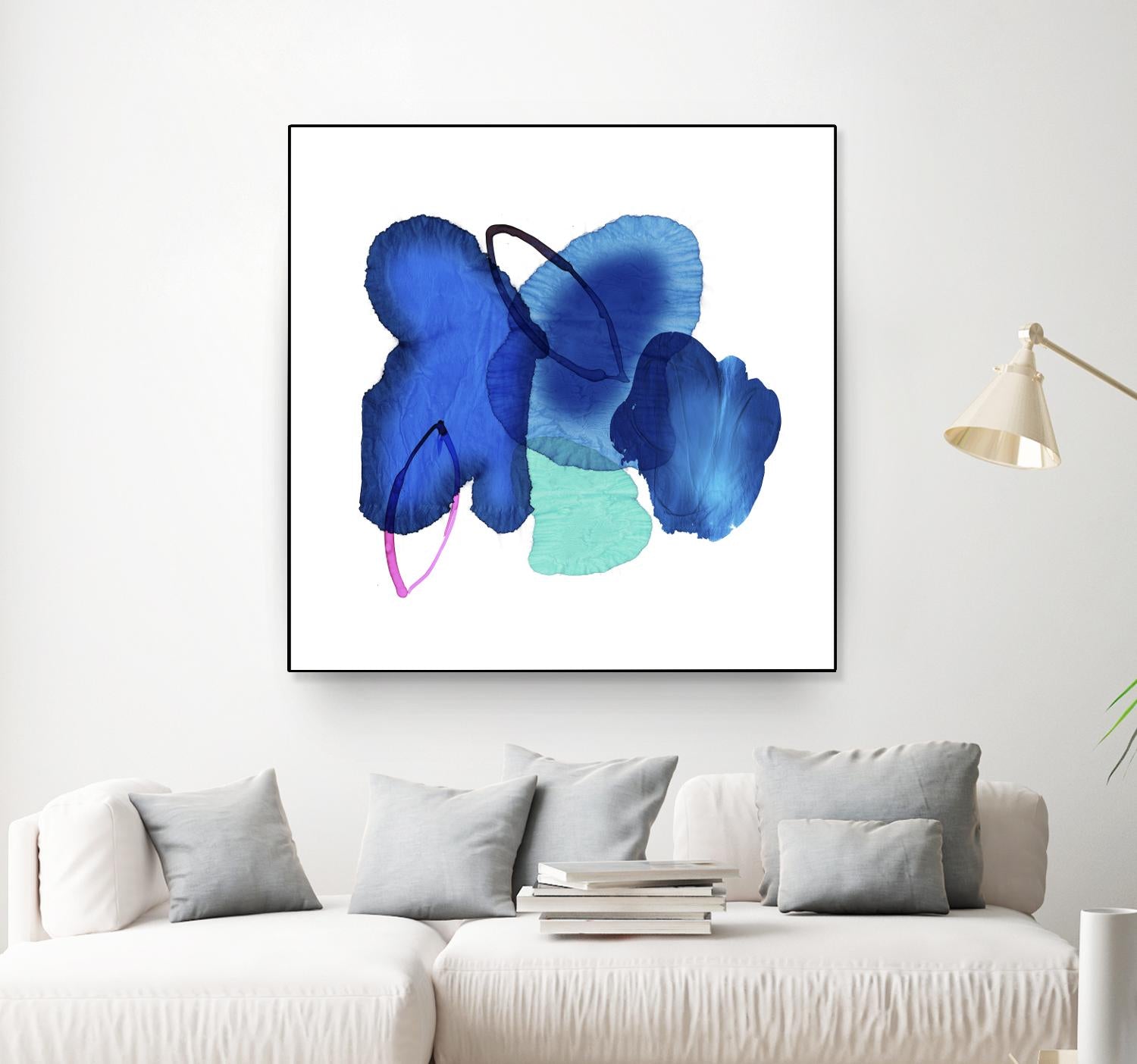 Inksplash by PI Studio on GIANT ART - blue abstract