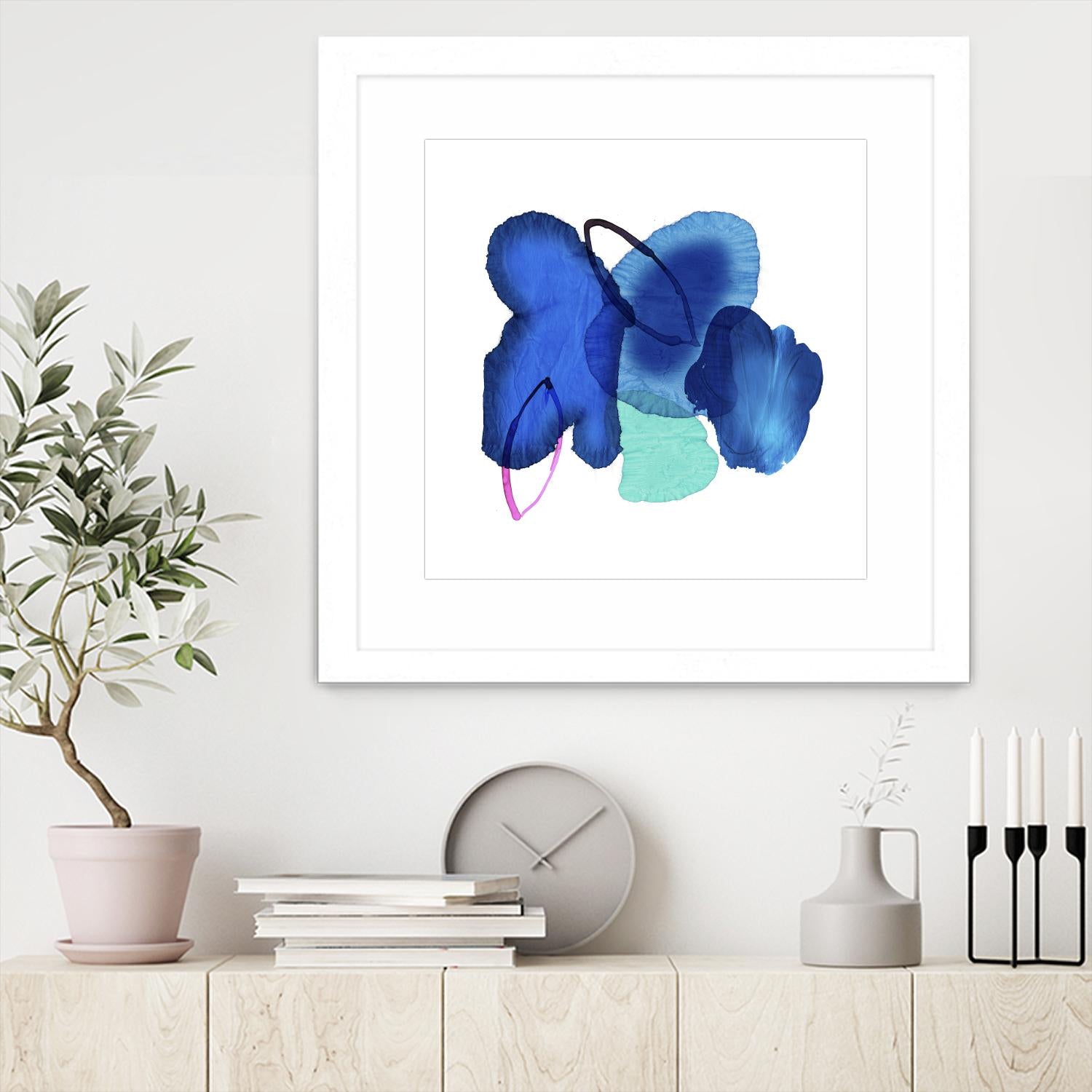 Inksplash by PI Studio on GIANT ART - blue abstract