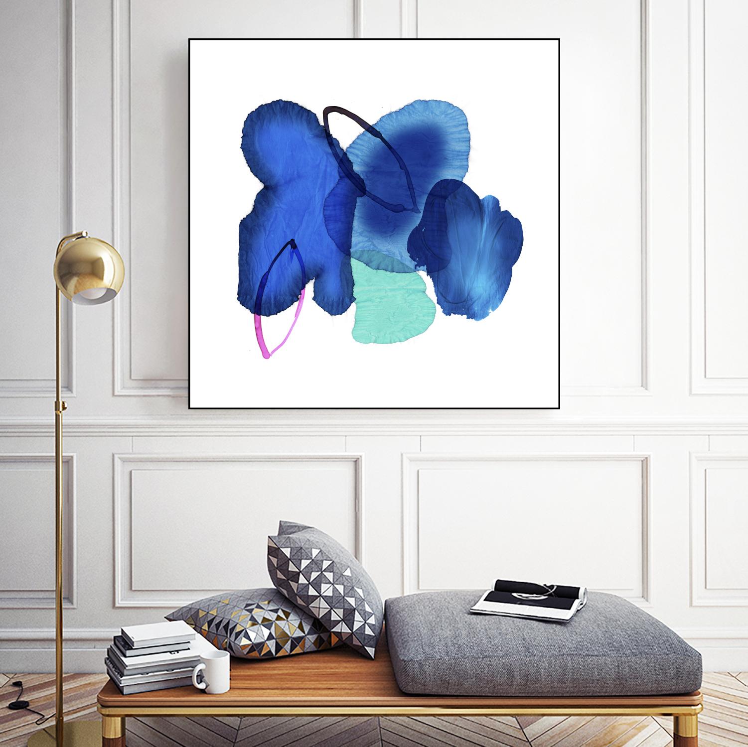 Inksplash by PI Studio on GIANT ART - blue abstract