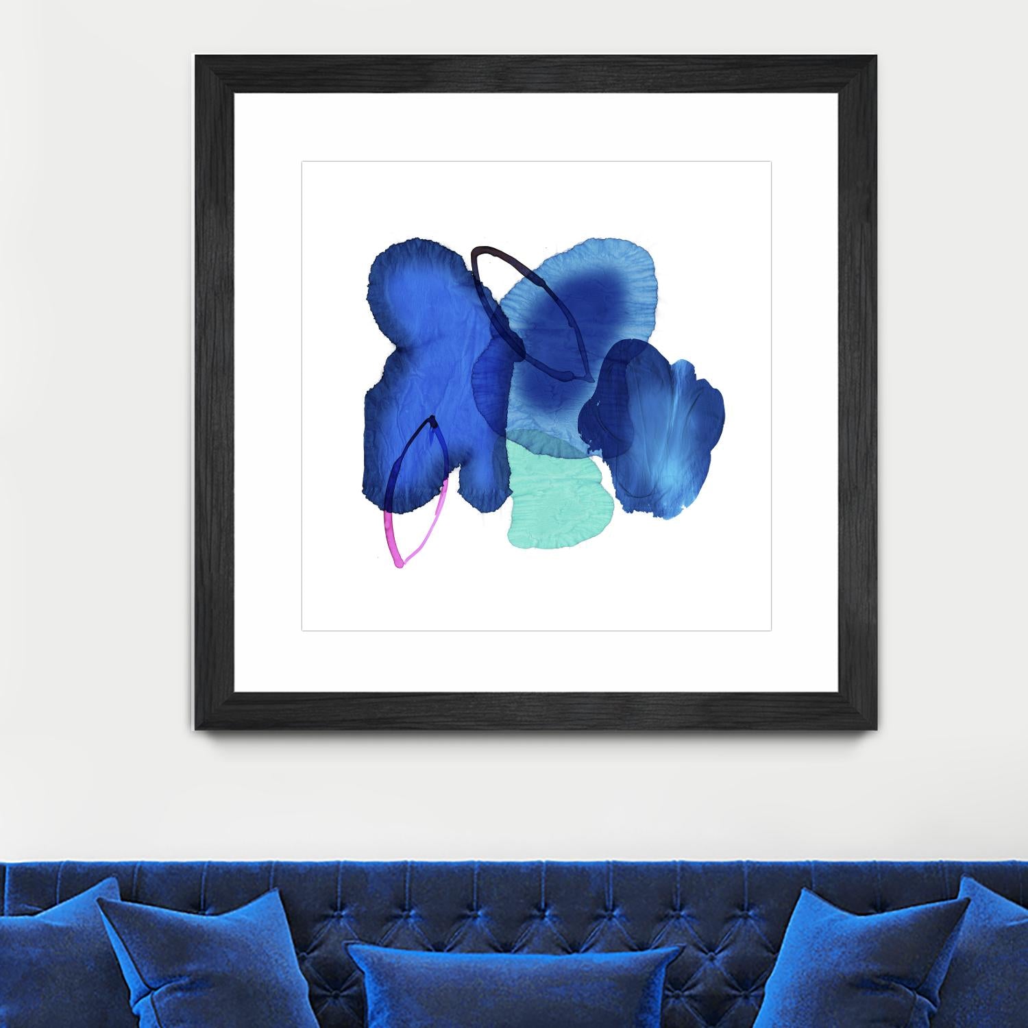 Inksplash by PI Studio on GIANT ART - blue abstract