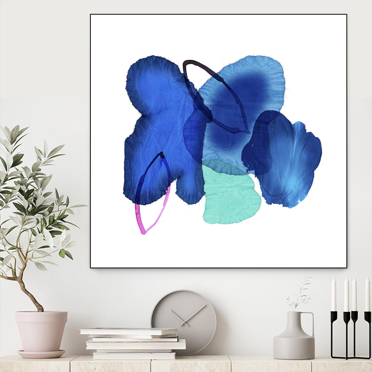 Inksplash by PI Studio on GIANT ART - blue abstract