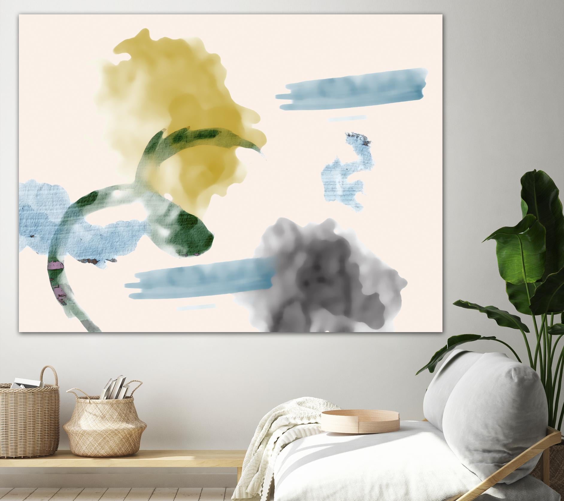 Your Smile I by PI Studio on GIANT ART - blue abstract