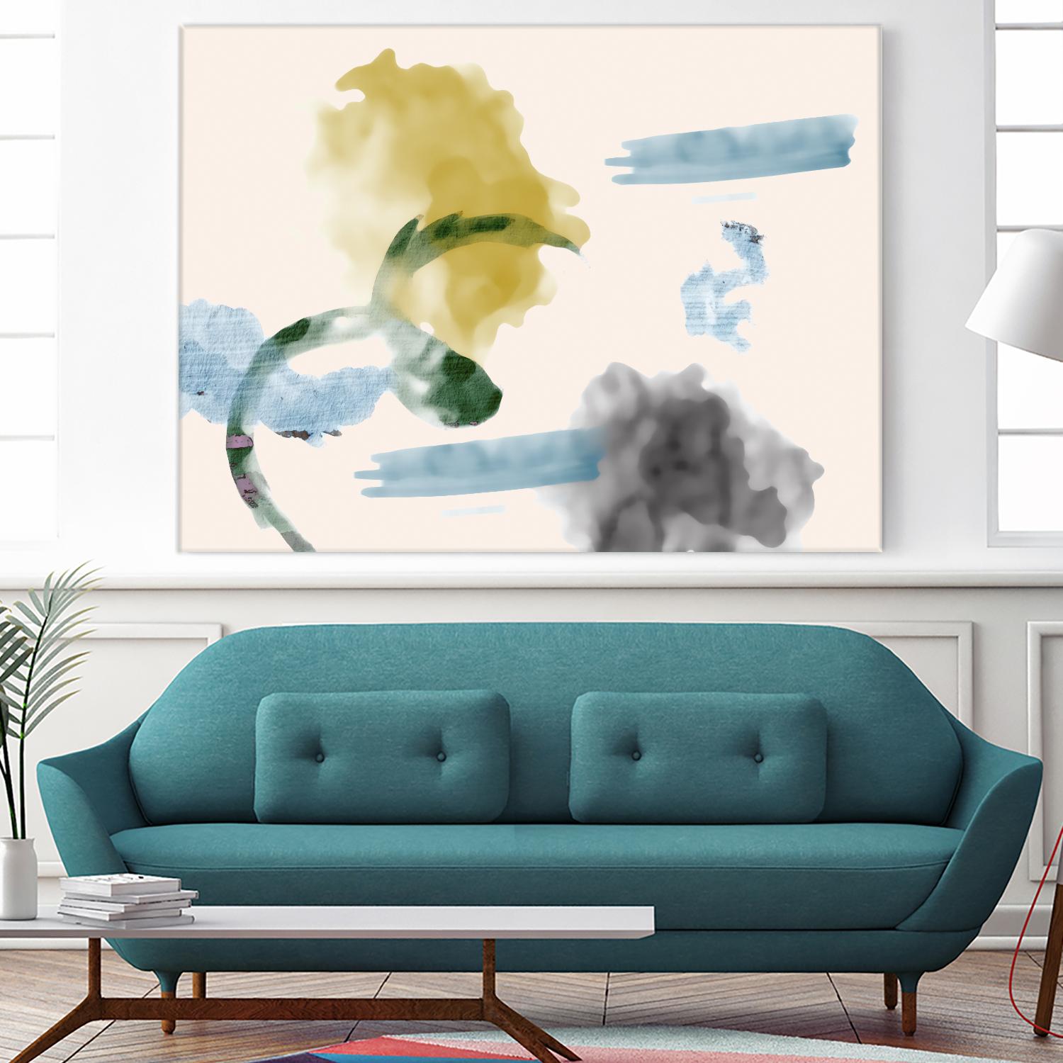 Your Smile I by PI Studio on GIANT ART - blue abstract