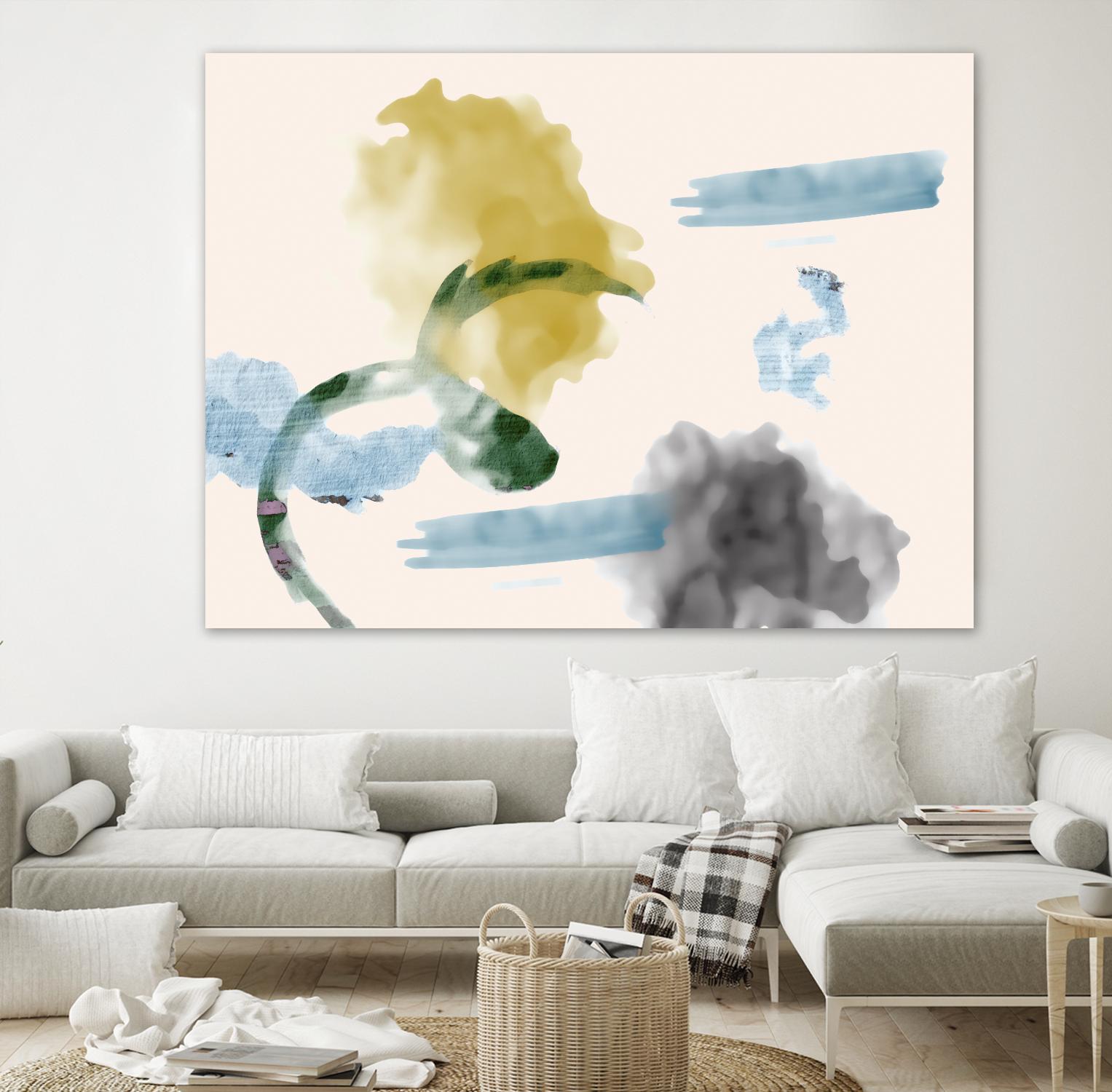 Your Smile I by PI Studio on GIANT ART - blue abstract