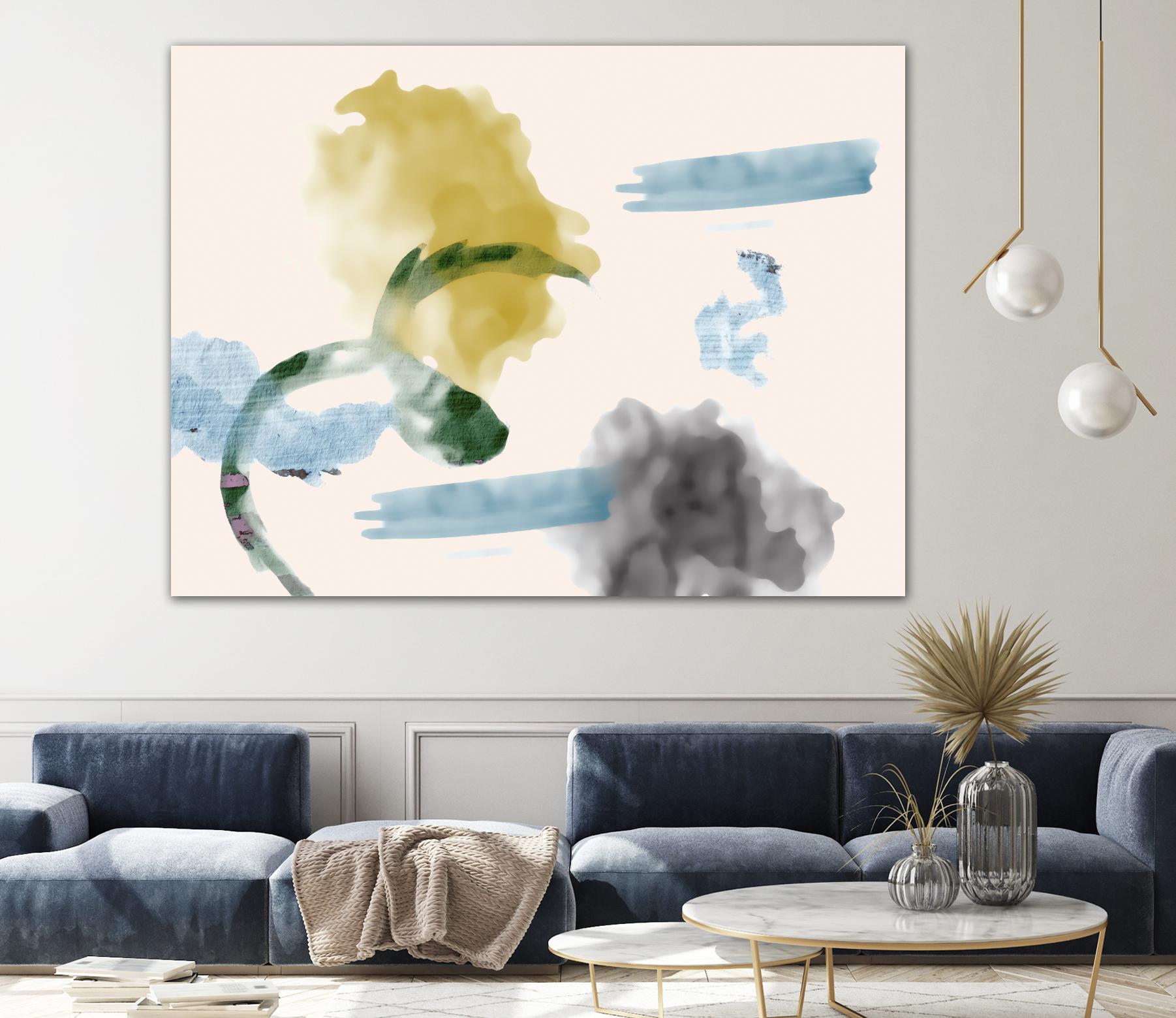 Your Smile I by PI Studio on GIANT ART - blue abstract