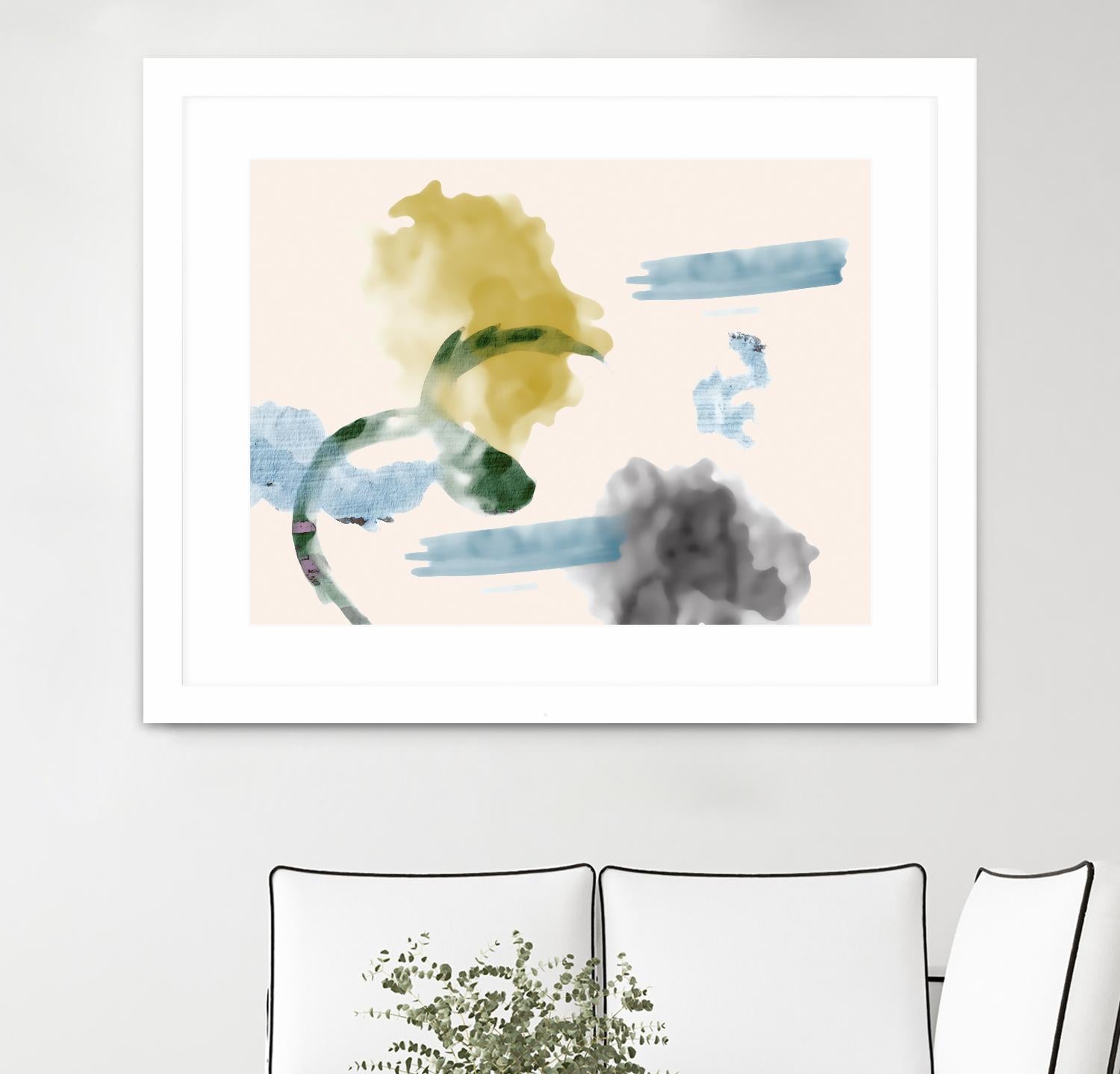 Your Smile I by PI Studio on GIANT ART - blue abstract