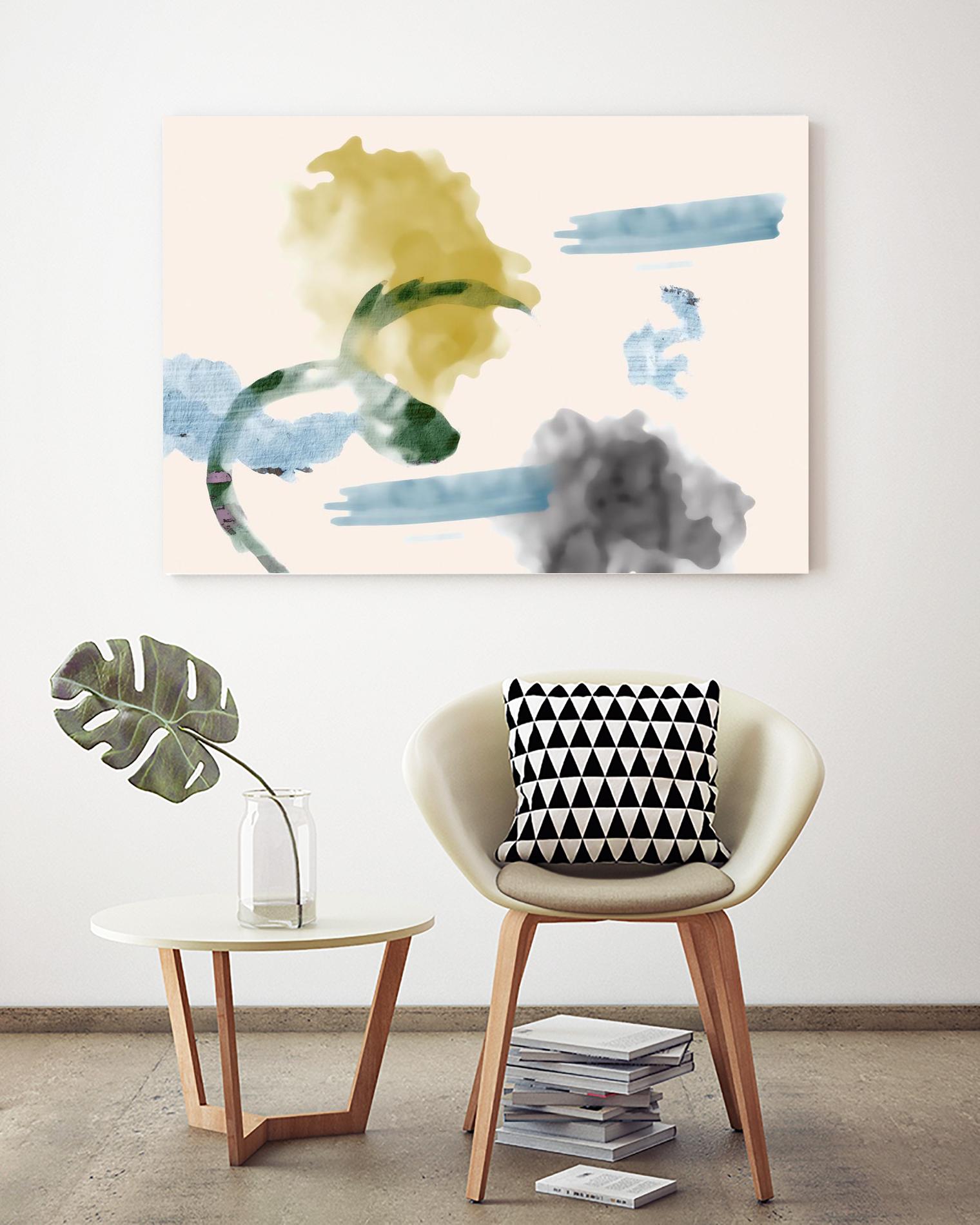 Your Smile I by PI Studio on GIANT ART - blue abstract