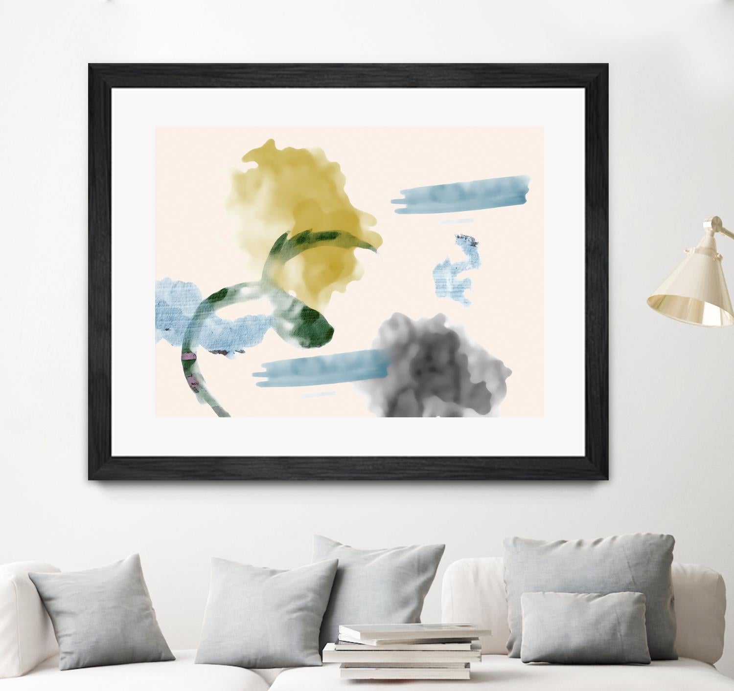 Your Smile I by PI Studio on GIANT ART - blue abstract