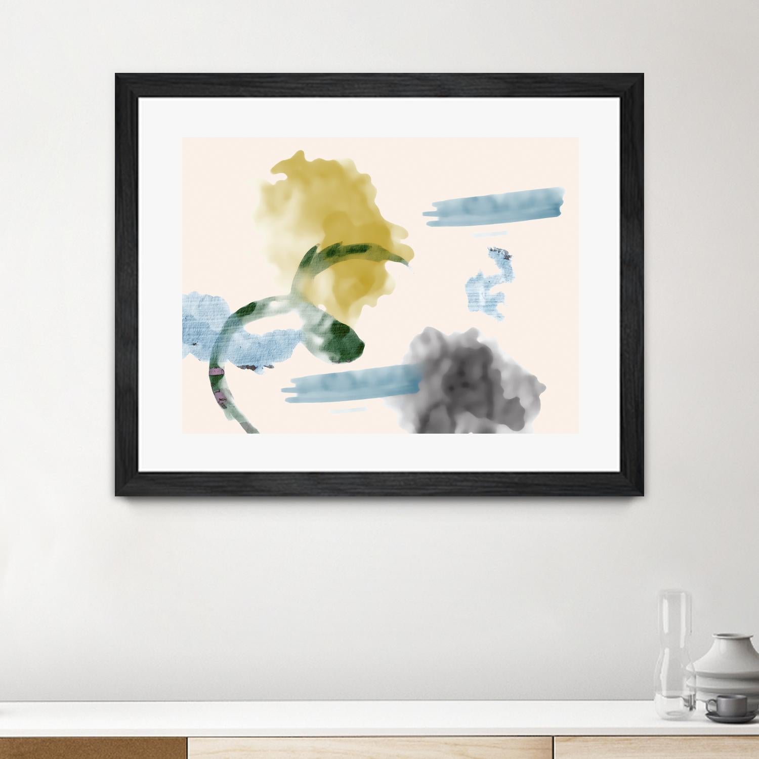 Your Smile I by PI Studio on GIANT ART - blue abstract