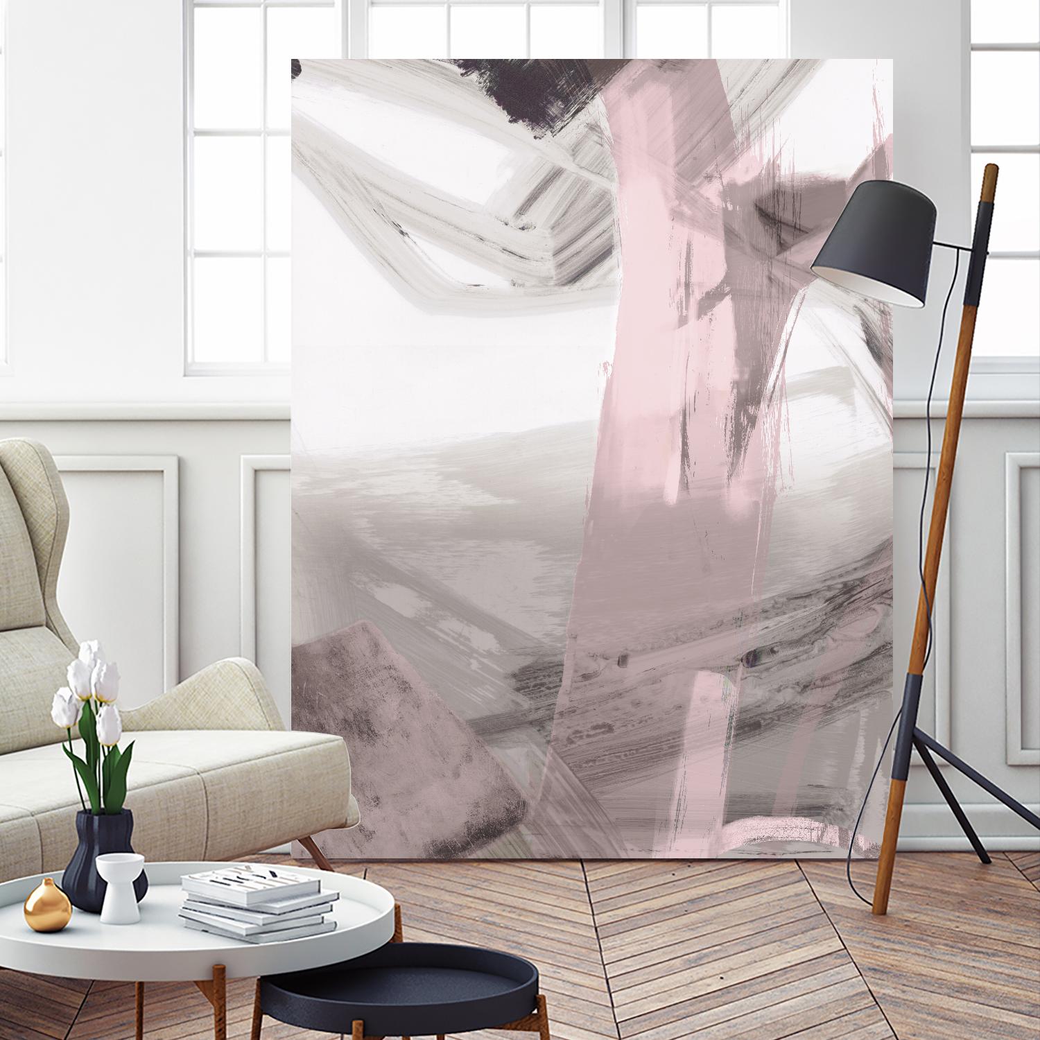 Fuschia I Blush Version by PI Studio on GIANT ART - grey abstract