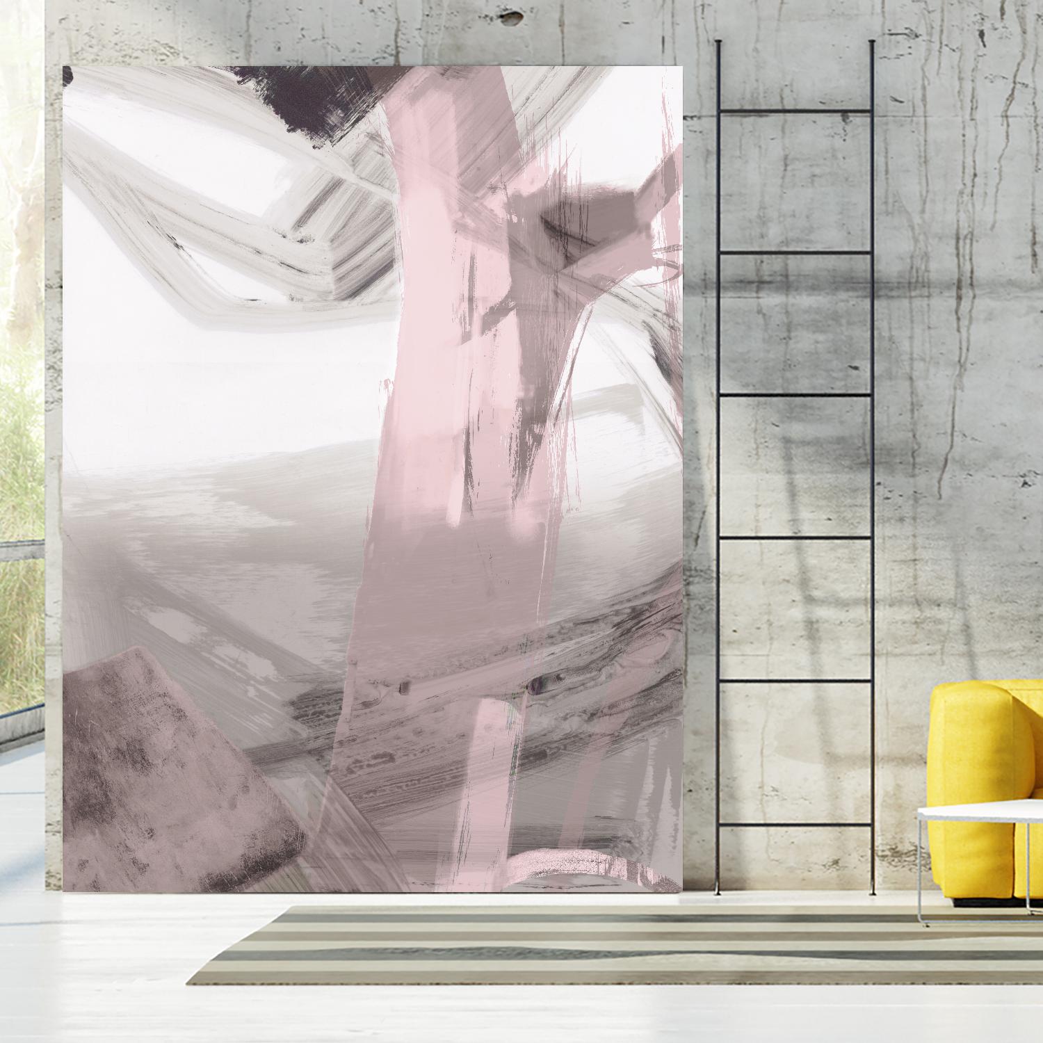 Fuschia I Blush Version by PI Studio on GIANT ART - grey abstract