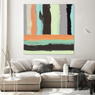 Alt Stripes I by PI Studio on GIANT ART - brown abstract