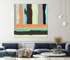 Alt Stripes I by PI Studio on GIANT ART - brown abstract