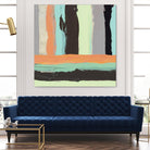 Alt Stripes I by PI Studio on GIANT ART - brown abstract