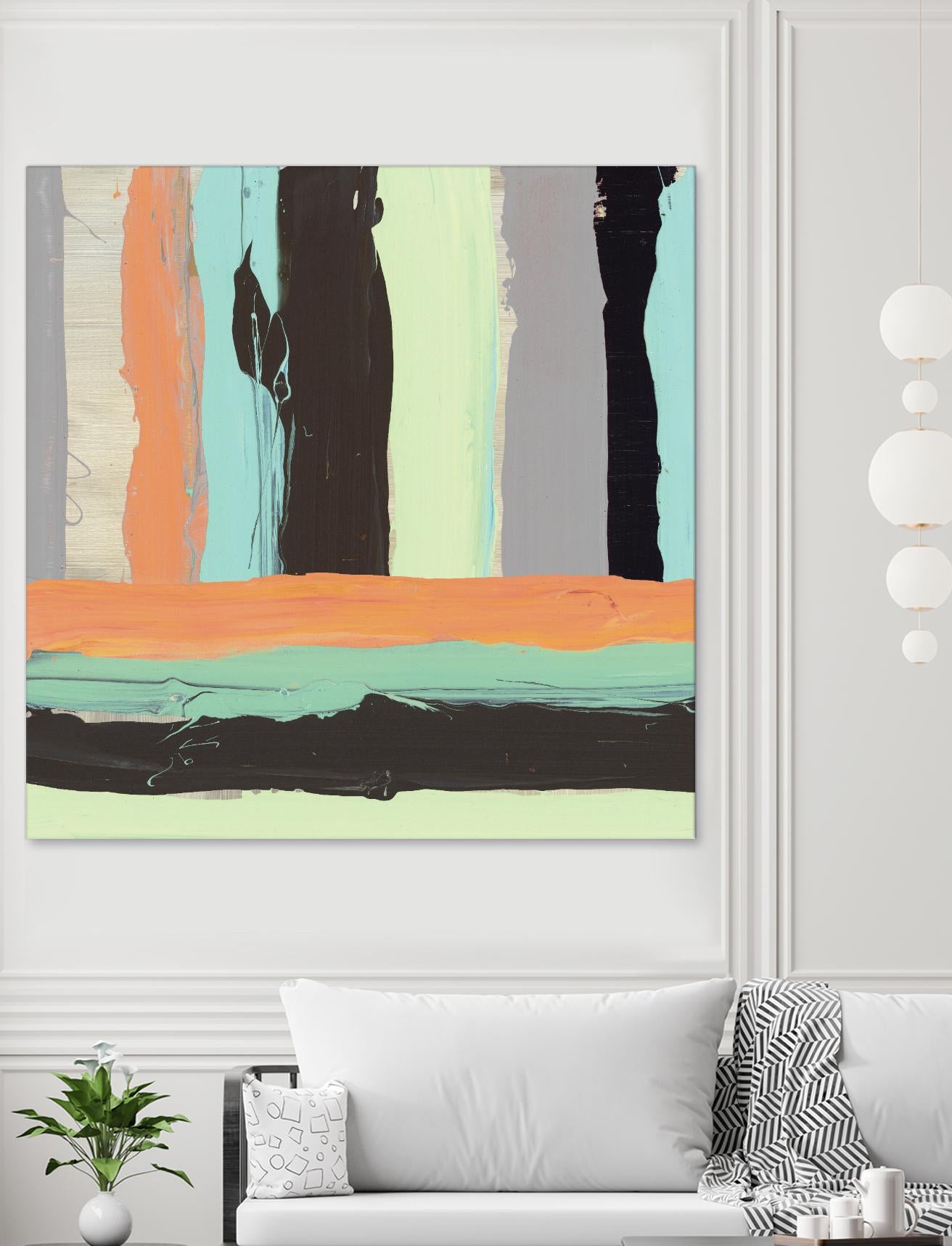 Alt Stripes I by PI Studio on GIANT ART - brown abstract
