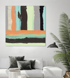 Alt Stripes I by PI Studio on GIANT ART - brown abstract