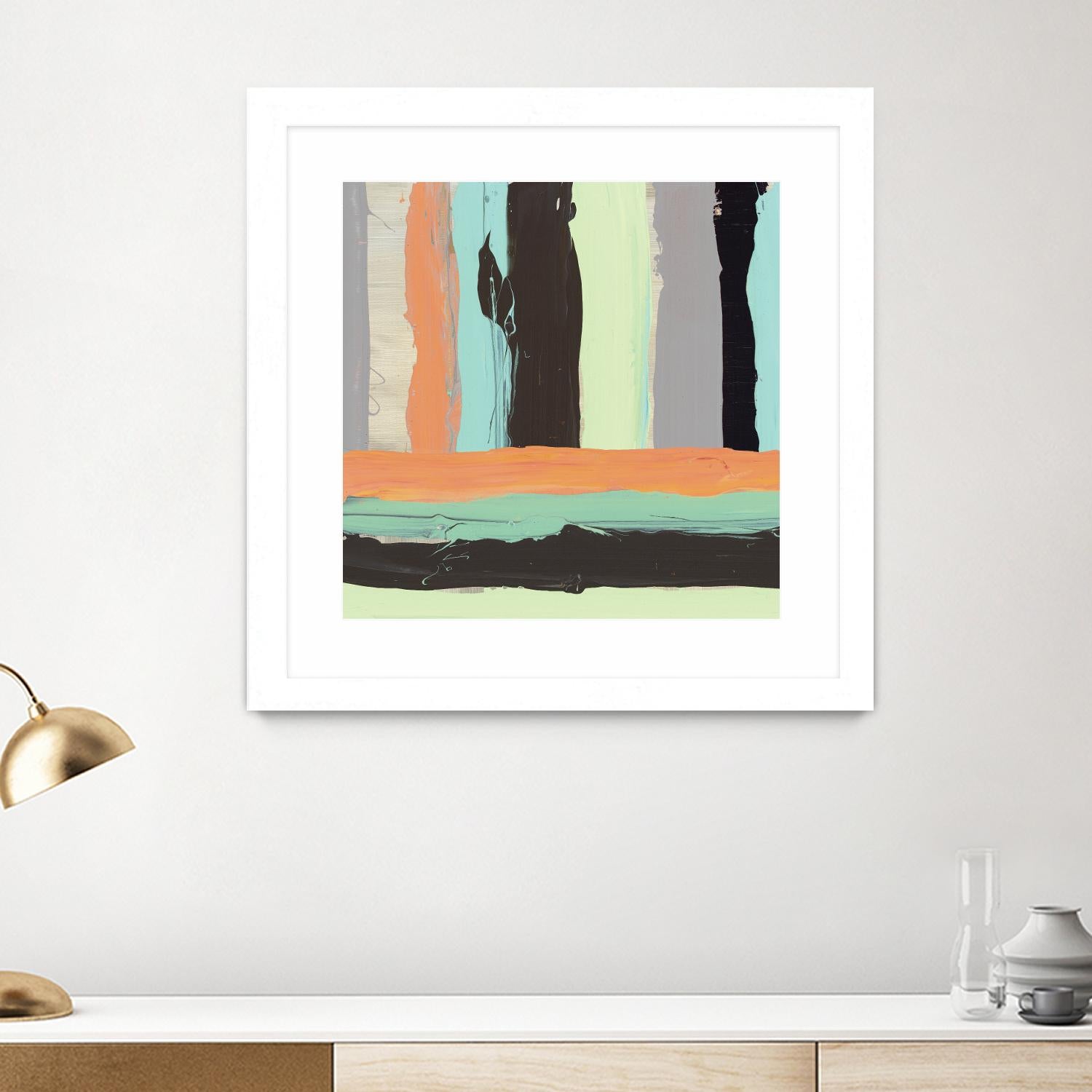 Alt Stripes I by PI Studio on GIANT ART - brown abstract