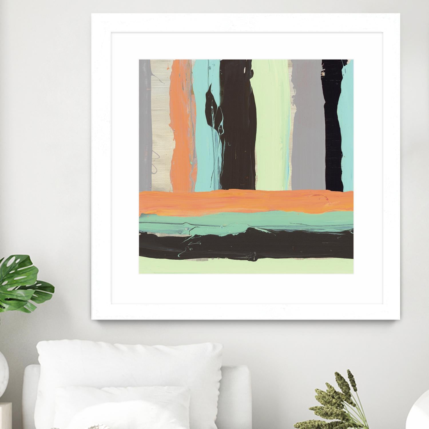 Alt Stripes I by PI Studio on GIANT ART - brown abstract