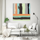 Alt Stripes I by PI Studio on GIANT ART - brown abstract
