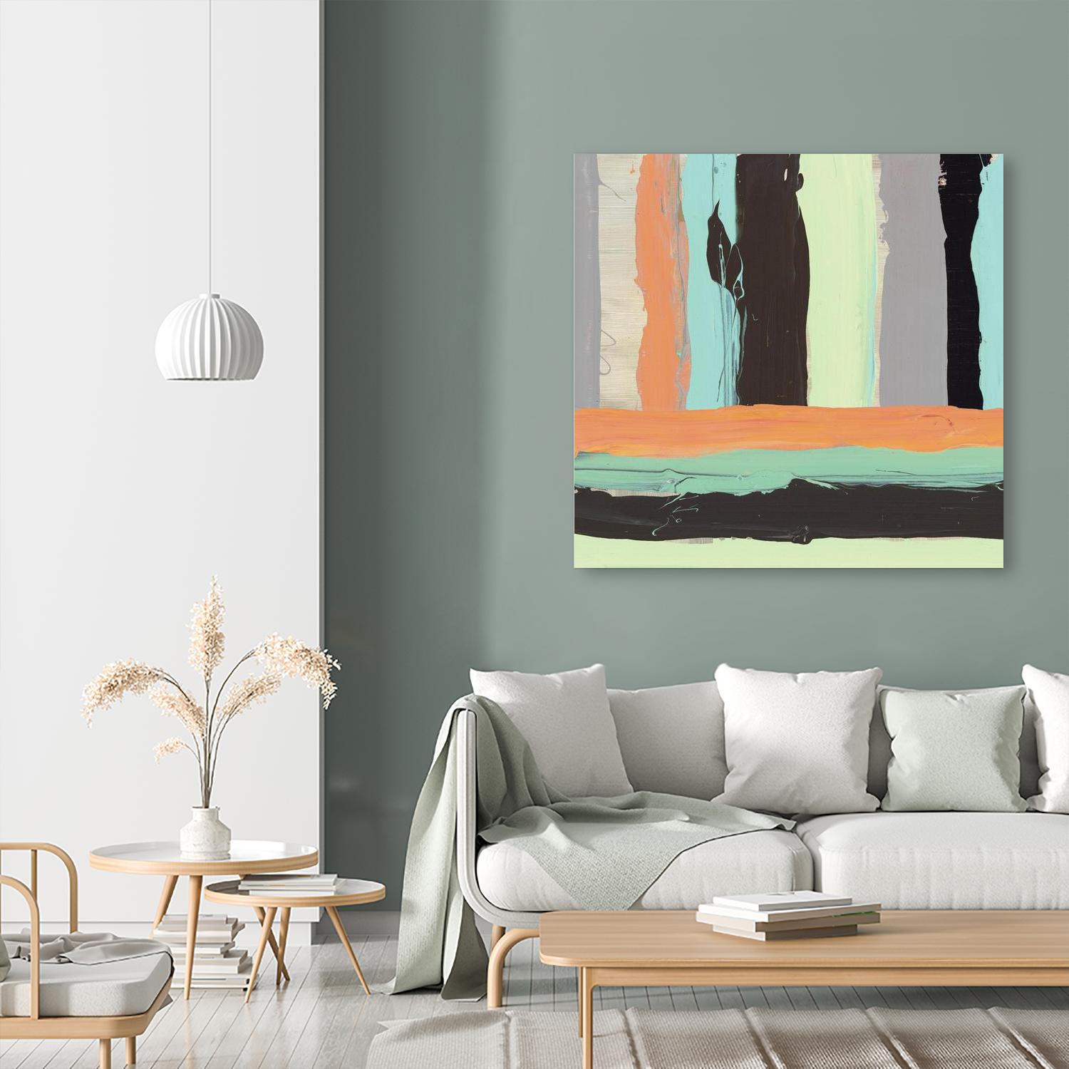 Alt Stripes I by PI Studio on GIANT ART - brown abstract