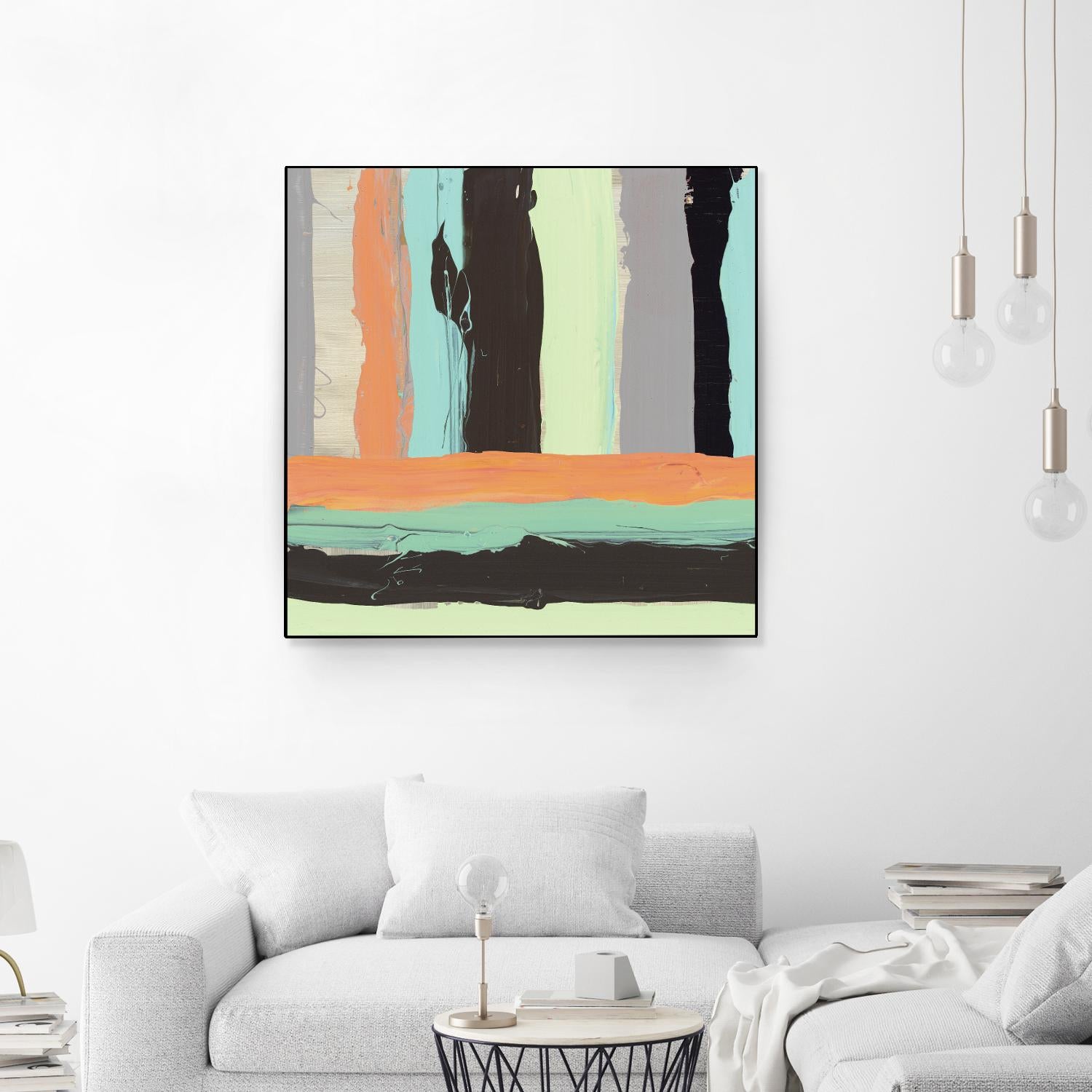 Alt Stripes I by PI Studio on GIANT ART - brown abstract