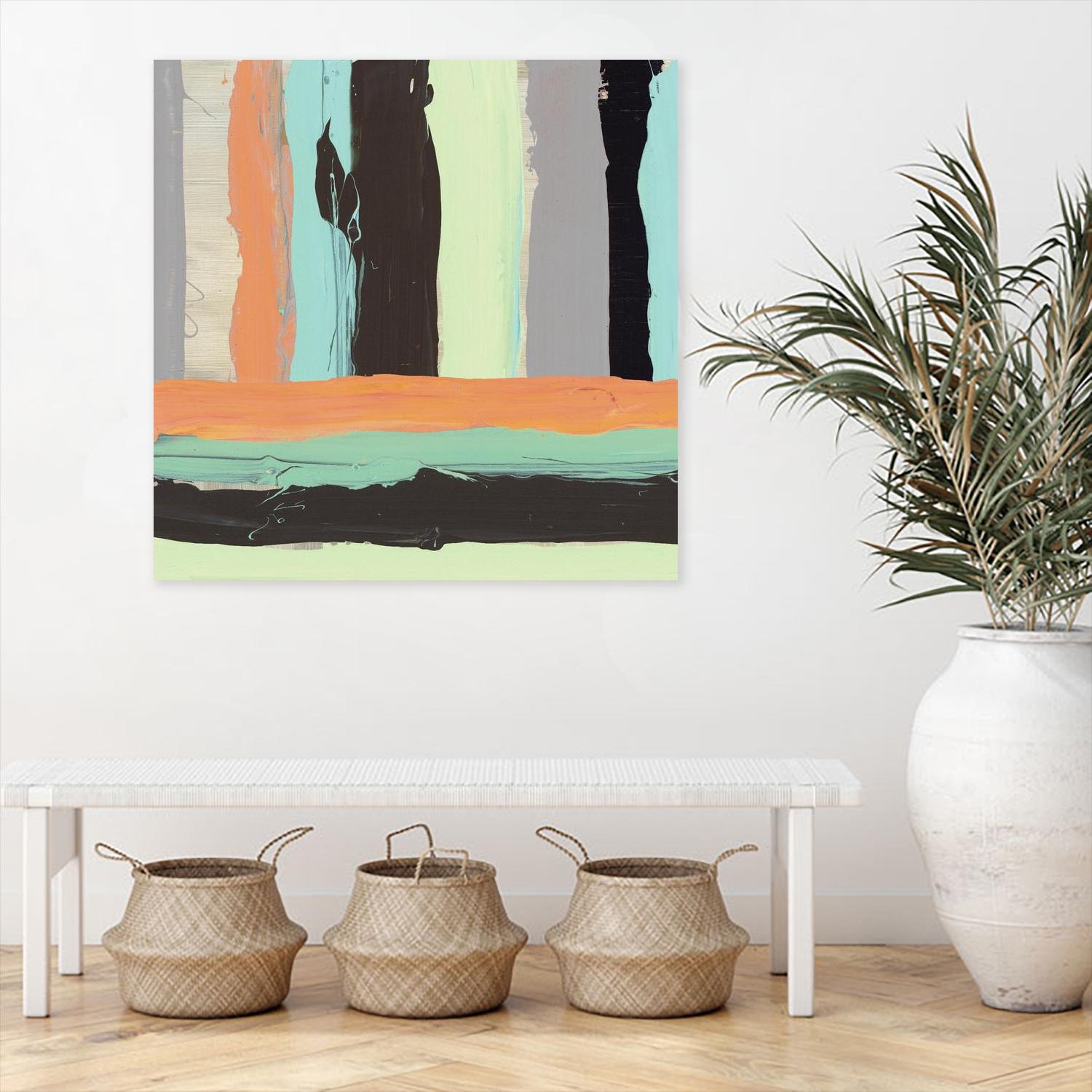 Alt Stripes I by PI Studio on GIANT ART - brown abstract