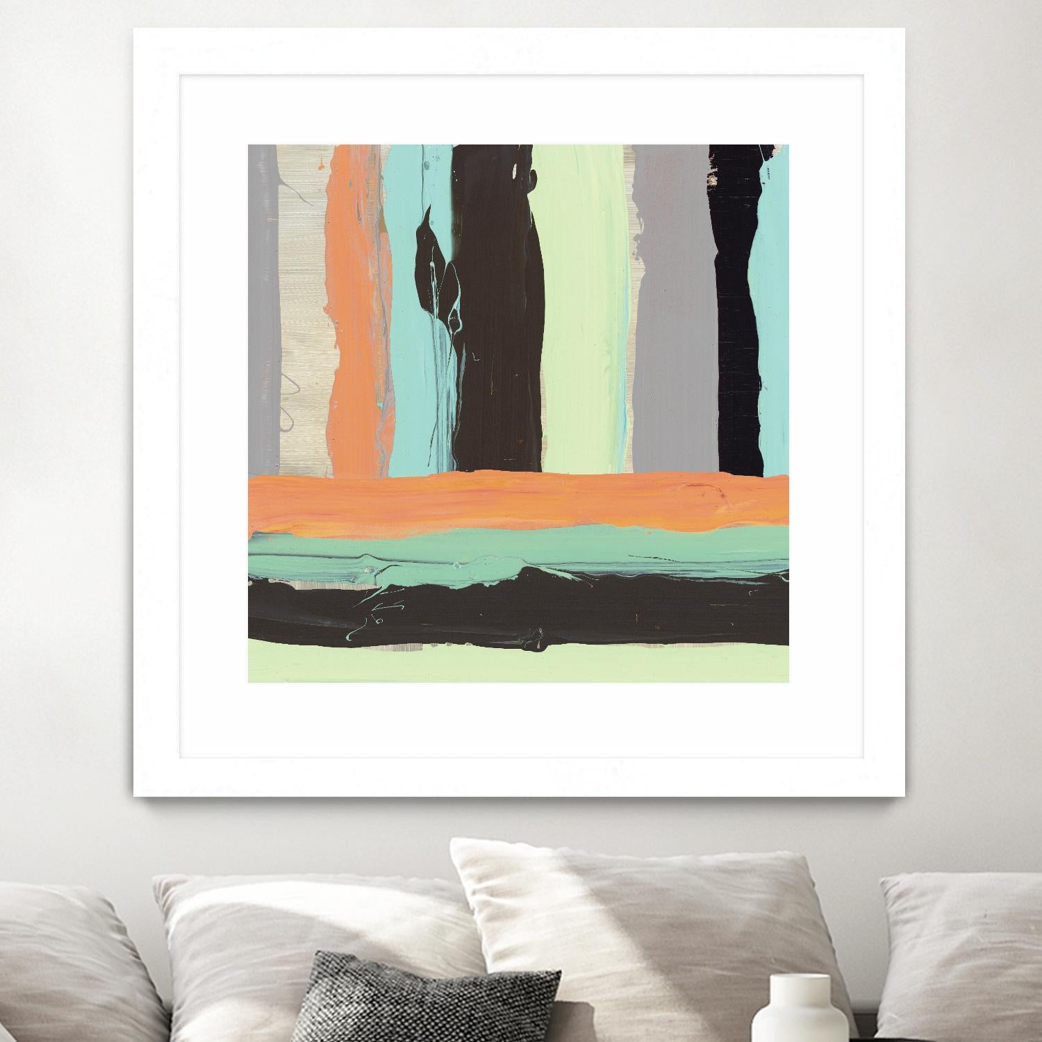 Alt Stripes I by PI Studio on GIANT ART - brown abstract