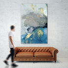 Ocean Splash I by PI Studio on GIANT ART - blue abstract