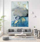 Ocean Splash I by PI Studio on GIANT ART - blue abstract