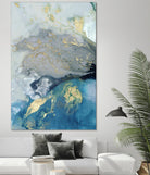 Ocean Splash I by PI Studio on GIANT ART - blue abstract