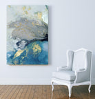 Ocean Splash I by PI Studio on GIANT ART - blue abstract