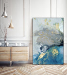 Ocean Splash I by PI Studio on GIANT ART - blue abstract