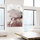 Ocean Splash I Burgundy Version by PI Studio on GIANT ART - white abstract