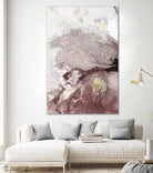 Ocean Splash I Burgundy Version by PI Studio on GIANT ART - white abstract