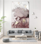 Ocean Splash I Burgundy Version by PI Studio on GIANT ART - white abstract