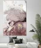 Ocean Splash I Burgundy Version by PI Studio on GIANT ART - white abstract