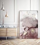 Ocean Splash I Burgundy Version by PI Studio on GIANT ART - white abstract