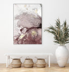 Ocean Splash I Burgundy Version by PI Studio on GIANT ART - white abstract