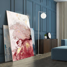 Ocean Splash I Crimson Version by PI Studio on GIANT ART - white abstract