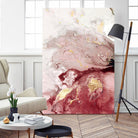Ocean Splash I Crimson Version by PI Studio on GIANT ART - white abstract