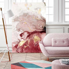 Ocean Splash I Crimson Version by PI Studio on GIANT ART - white abstract