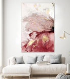 Ocean Splash I Crimson Version by PI Studio on GIANT ART - white abstract