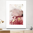 Ocean Splash I Crimson Version by PI Studio on GIANT ART - red abstract