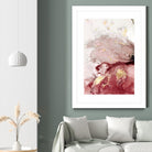 Ocean Splash I Crimson Version by PI Studio on GIANT ART - red abstract