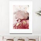 Ocean Splash I Crimson Version by PI Studio on GIANT ART - red abstract