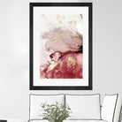 Ocean Splash I Crimson Version by PI Studio on GIANT ART - red abstract