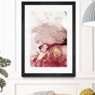 Ocean Splash I Crimson Version by PI Studio on GIANT ART - red abstract