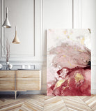 Ocean Splash I Crimson Version by PI Studio on GIANT ART - red abstract