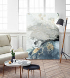 Ocean Splash I Indigo Version by PI Studio on GIANT ART - blue abstract